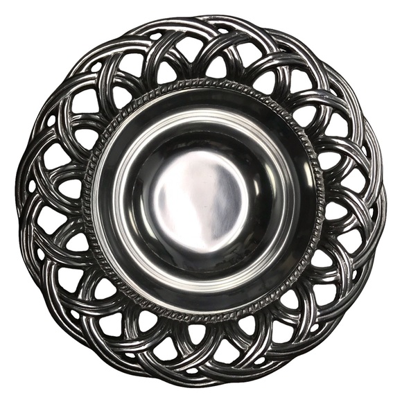 WILTON ARMETALE Harvest Small Bowl #470034 Aluminum Serveware NWT - Picture 3 of 5